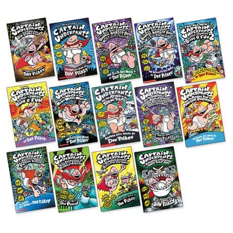 Captain Underpants 10 Books Collection Boxset By Dav Pilkey NEW