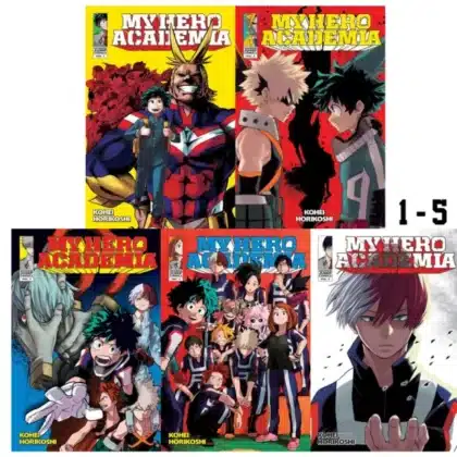 My Hero Academia Manga series (Vol 1-5) by Kohei Horikoshi